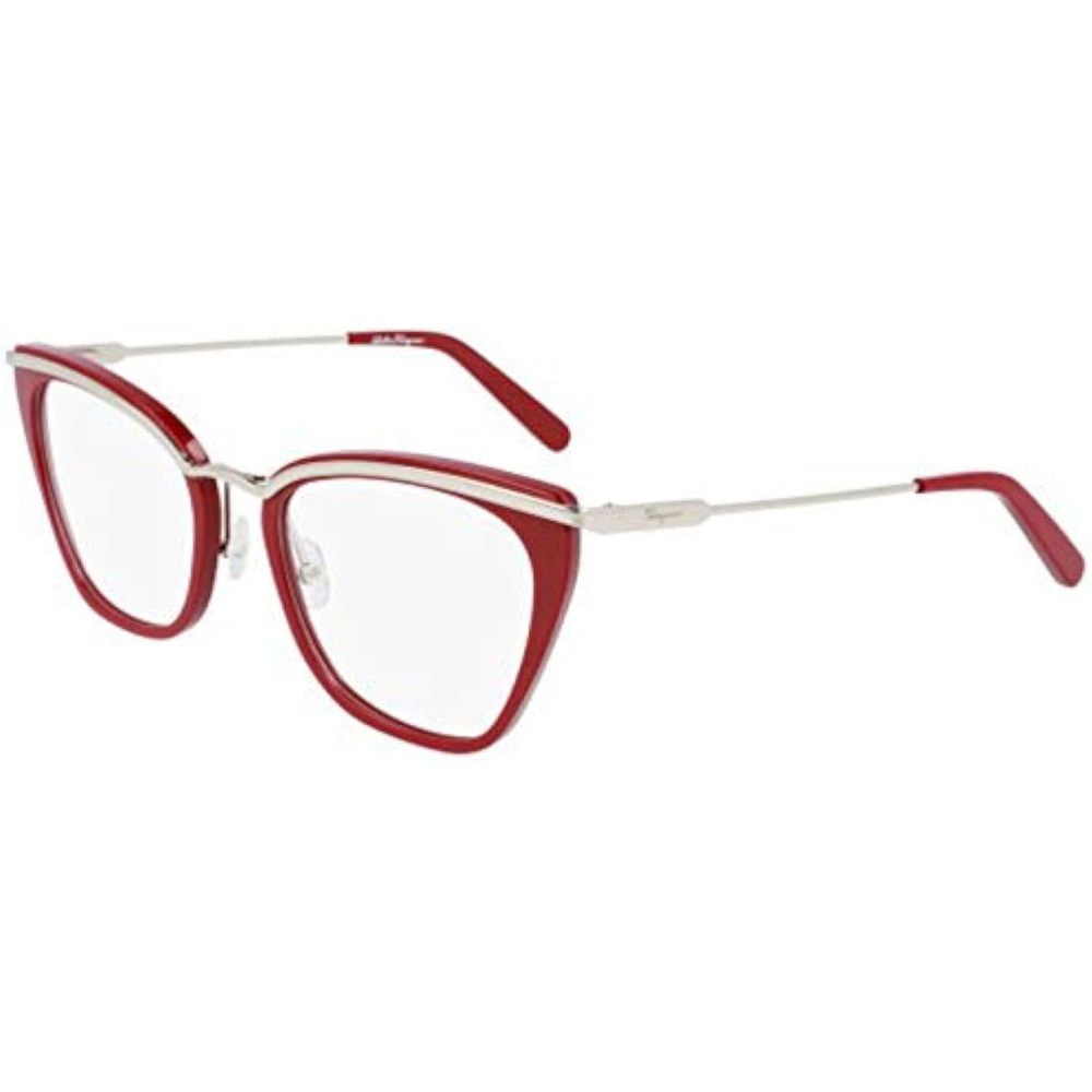 NEW Salvatore Ferragamo SF 2205 639 Wine & Gold Eyeglasses 53mm with SF Case